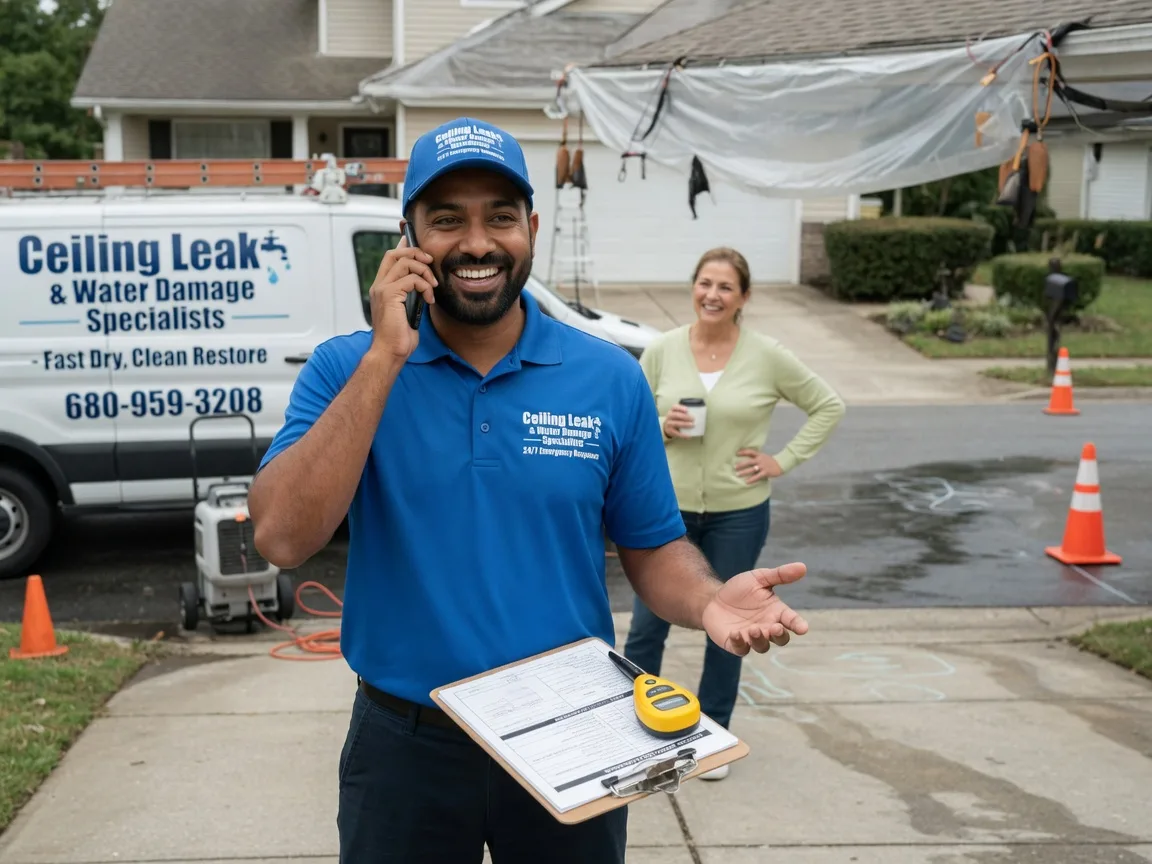 Ceiling Leak Cleanup Hankamer, TX FAQs